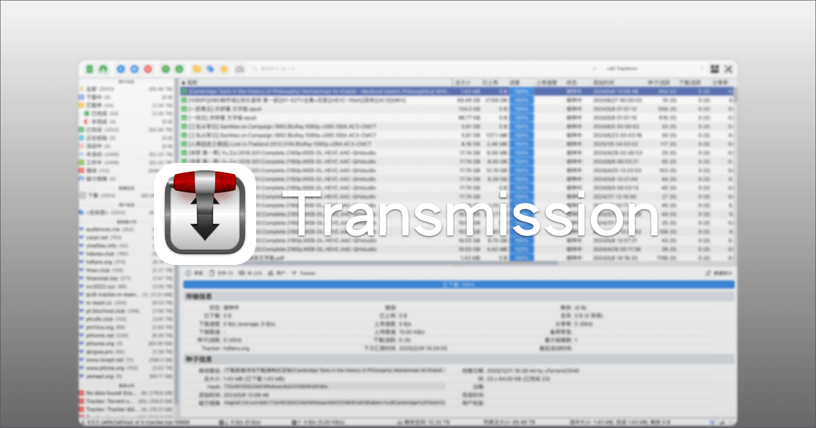 Transmission：更适合保种的 BT、PT 下载器